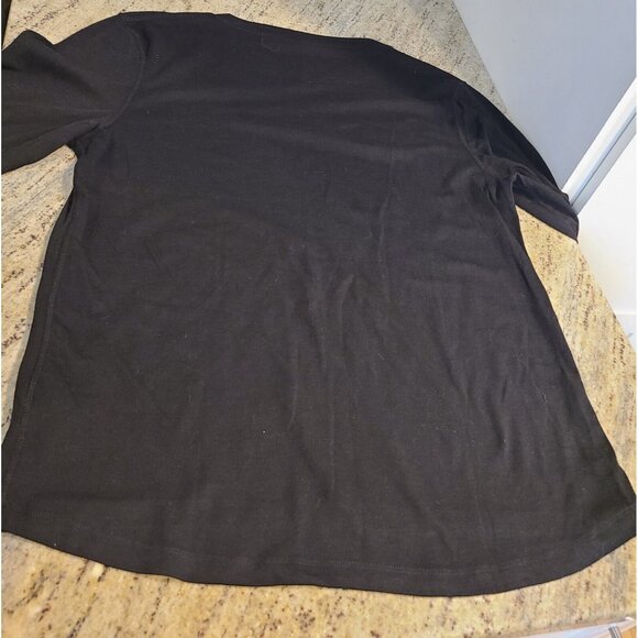 Omni-Wool Mens Black Long Sleeve Crew Neck Wool Blend Pullover Top Size XXL - Picture 10 of 11